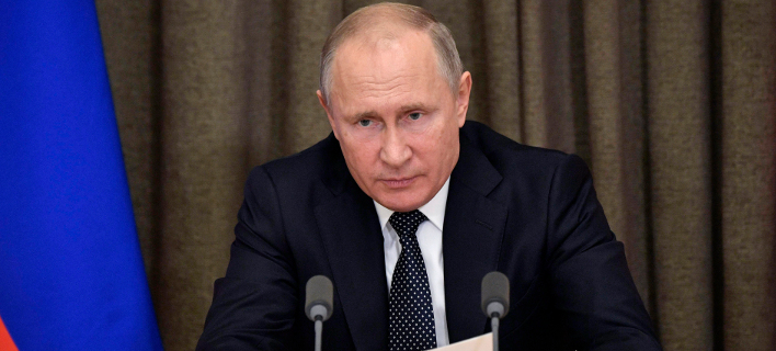 O πρόεδρος της Ρωσίας, Βλαντίμιρ Πούτιν (Φωτογραφία: Alexei Nikolsky, Sputnik, Kremlin Pool Photo via AP)