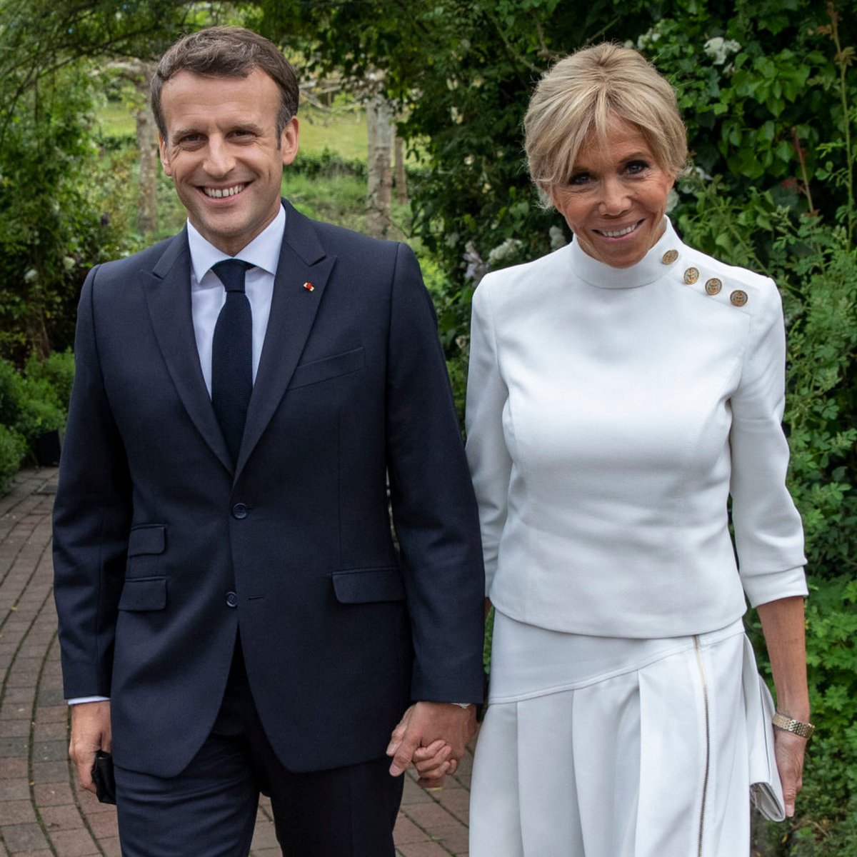 У президента франции макрона есть дети. Бриджит и Эммануэль Макрон. Бриджит Макрон 2022. Брижит Макрон в молодости свадьба. Бриджит Макрон 2023.