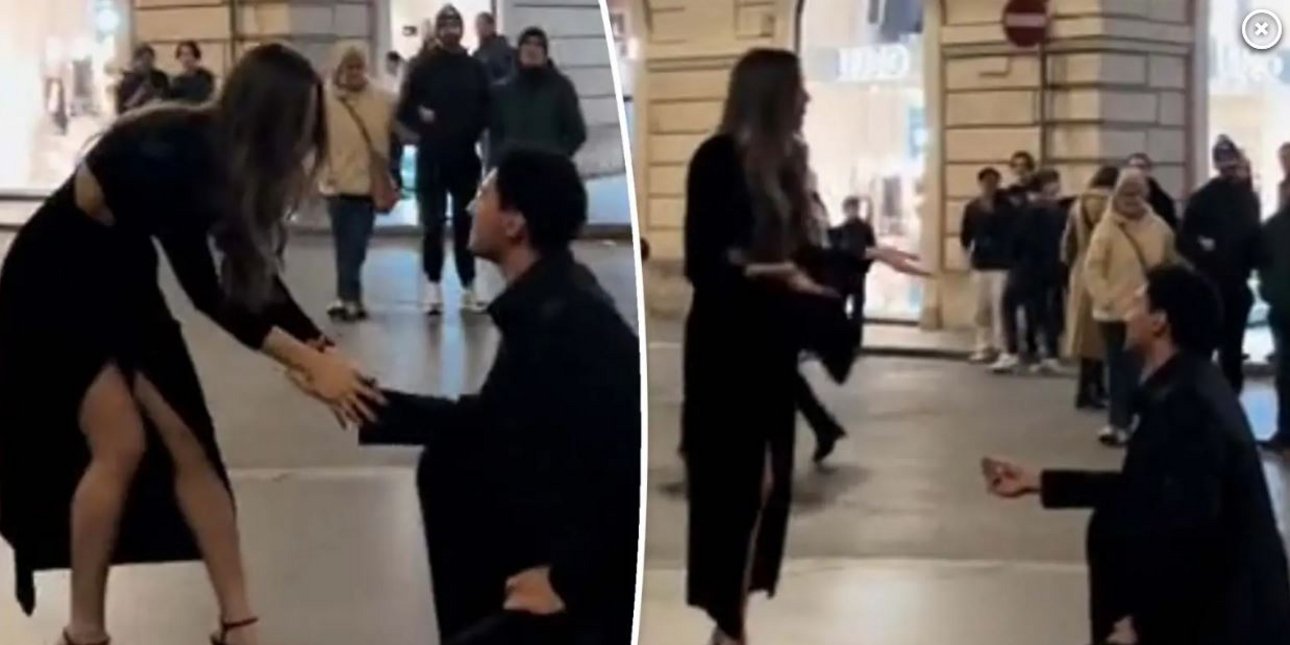 Μια δημόσια πρόταση γάμου που πήγε τελείως στραβά