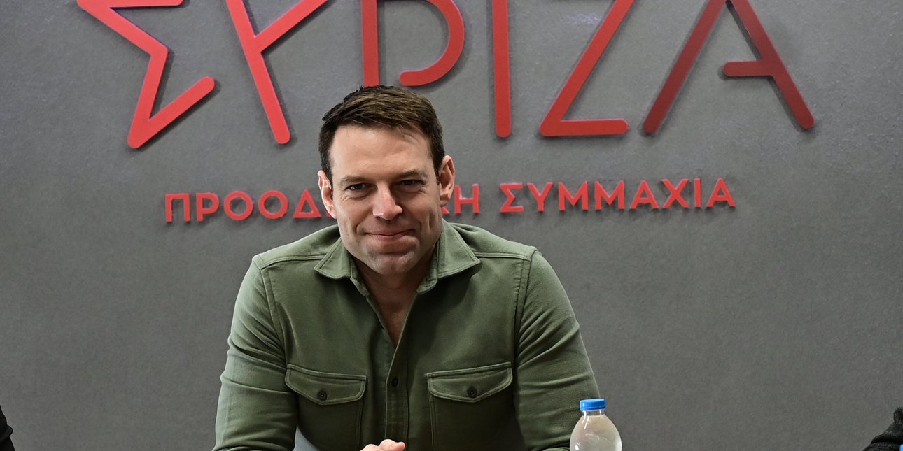 Ο Στέφανος Κασσελάκης στην Κουμουνδούρου