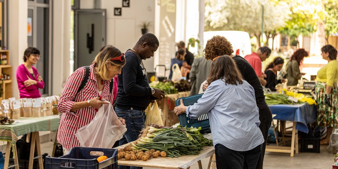 Μποστάνι τον Μάιο στη Δημοτική Αγορά Κυψέλης