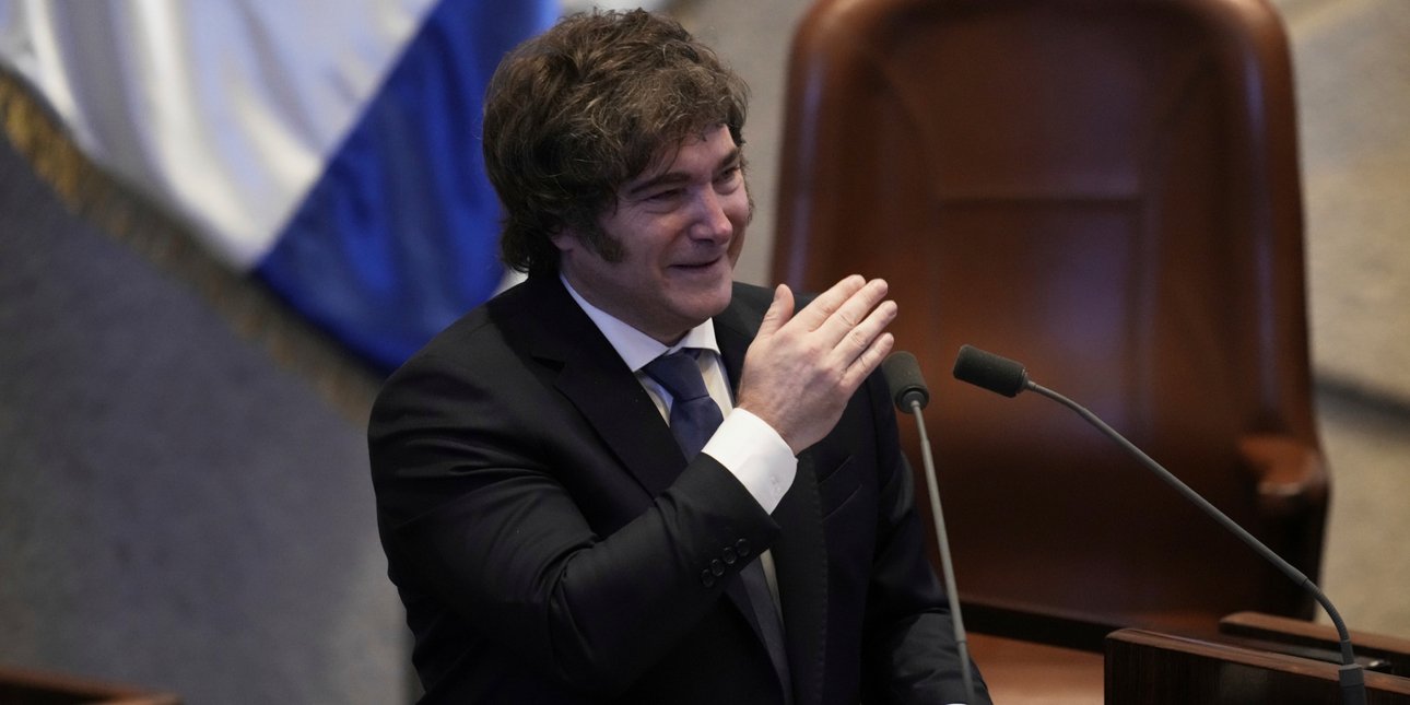 Ο πρόεδρος της Αργεντινής Χαβιέρ Μιλέι στην Κνεσέτ του Ισραήλ 