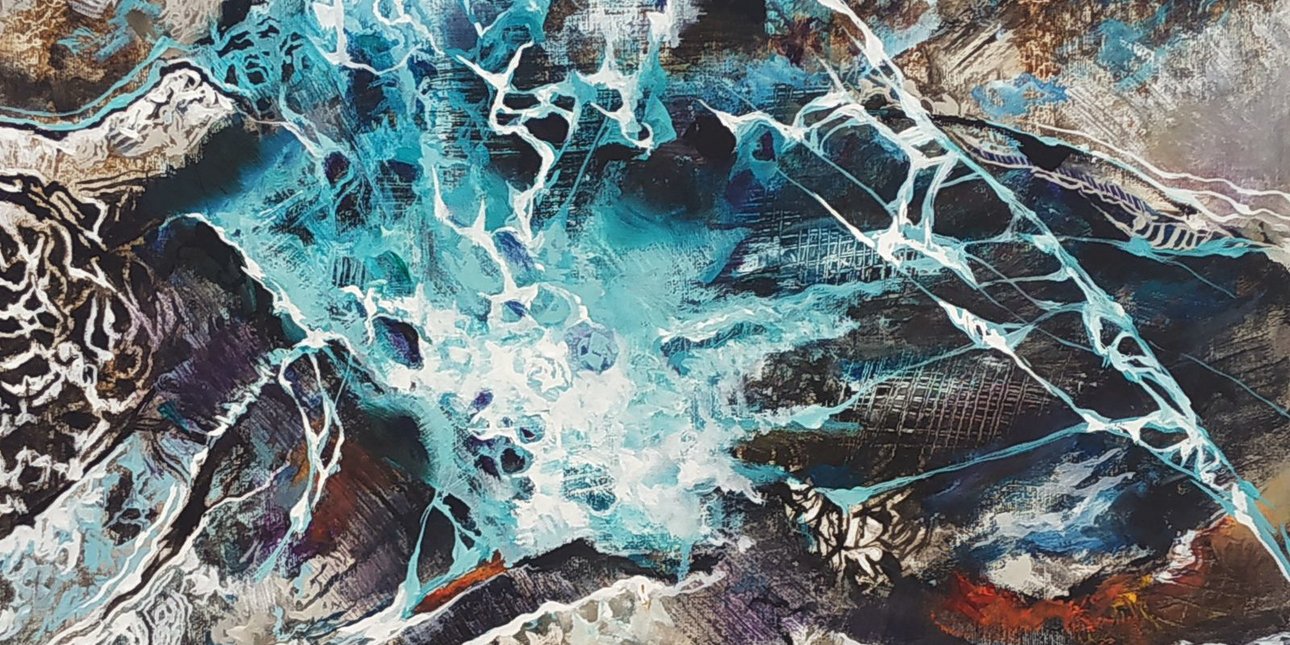 Μέρος ενός από τα έργα της έκθεσης “Under Pressure – A DUO SHOW”