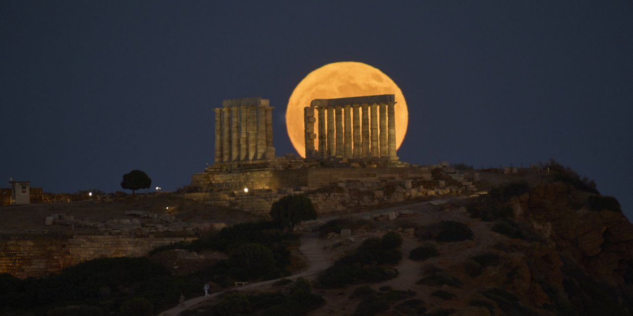 Πανσέληνος στο Σούνιο