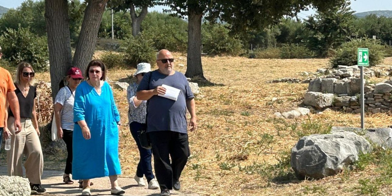 Αυτοψία της Υπουργού Πολιτισμού στον αρχαιολογικό χώρο του Ηραίου