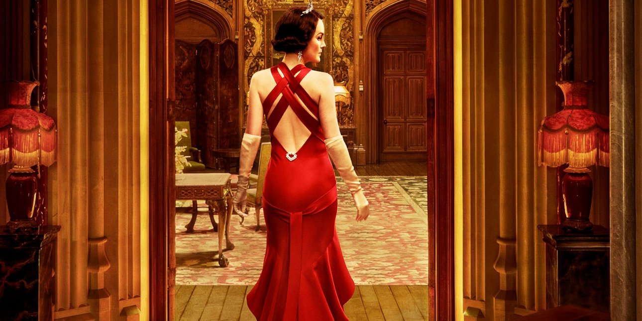 Γυναίκα κόκκινο φόρεμα Downton Abbey Lady Mairy