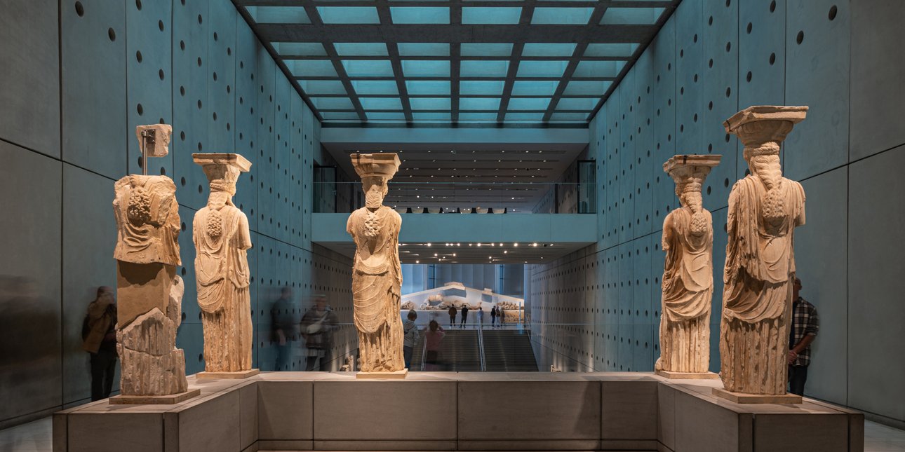 Οι Καρυάτιδες του Ερεχθείου στο Μουσείο Ακρόπολης 