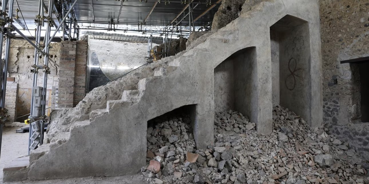 Μια πέτρινη σκάλα αποκαλύπτει πολλά μυστικά της Πομπηίας / Susanne Muth / Dirk Mariaschk / Elis Ruhemann / Pompeii Reset Project / Humboldt University of Berlin