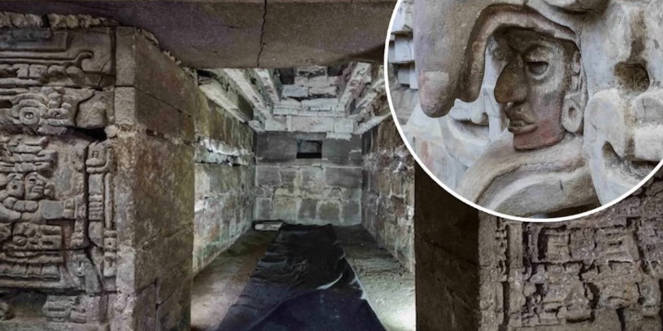 Ο τάφος αποδίδεται στον πολιτισμό των Ζαποτέκων και χρονολογείται περίπου στο έτος 600 μ.Χ. / ΙΝΑΗ 