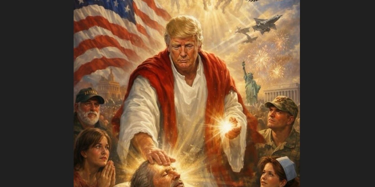 Εκνευρισμός στους Καθολικούς με τον Τραμπ, τον κατηγορούν για βλασφημία -Εξόργισαν οι ατάκες για τον Πάπα, η φώτο ως «Ιησούς»