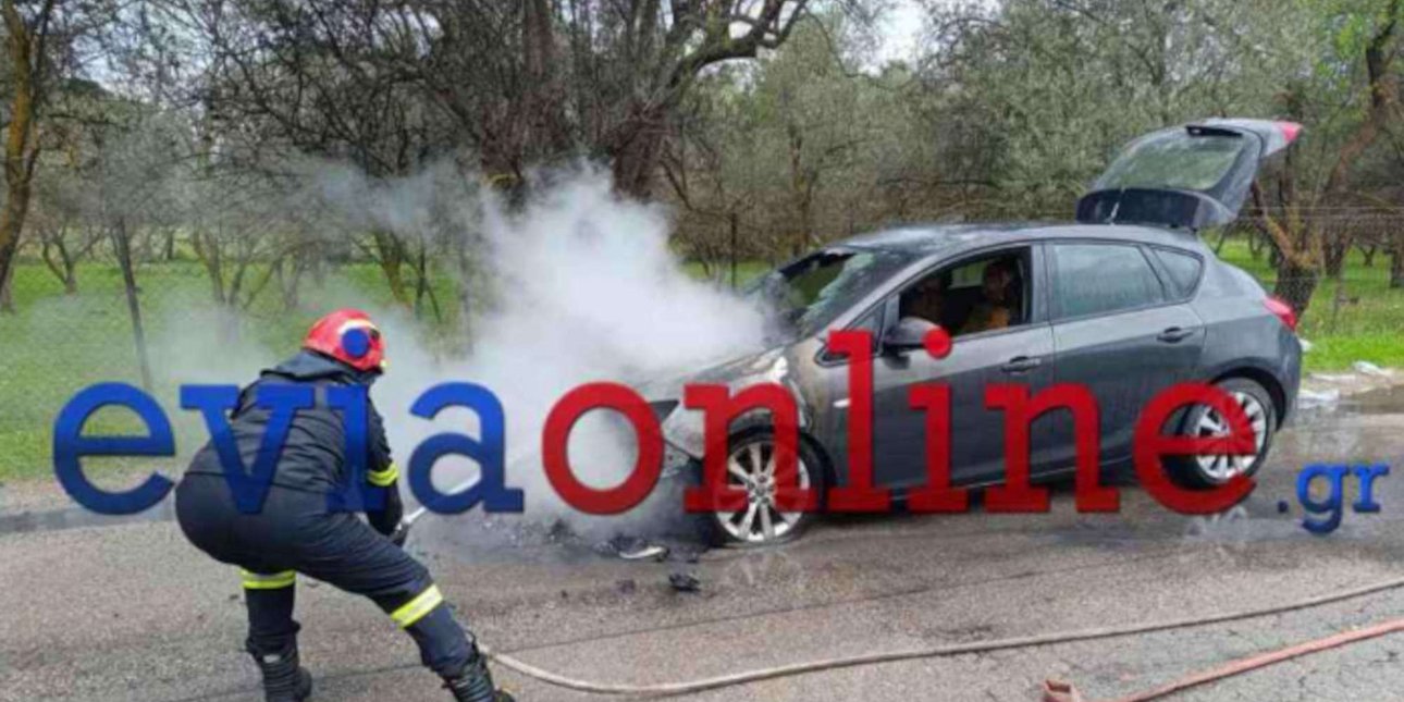 Εύβοια: Φωτιά σε αυτοκίνητο εν κινήσει - Πώς σώθηκε η οικογένεια