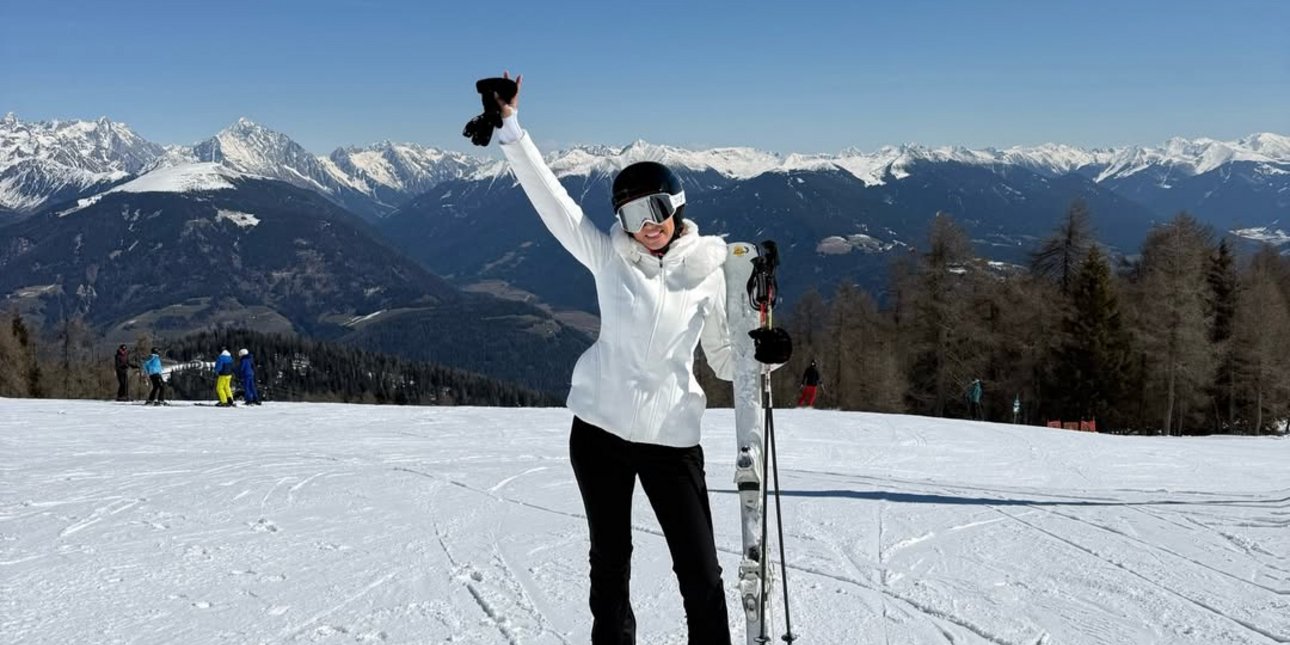 Κωνσταντίνα Σπυροπούλου και Βασίλης Σταθοκωστόπουλος στους Δολομίτες -Το ρομαντικό ταξίδι για σκι