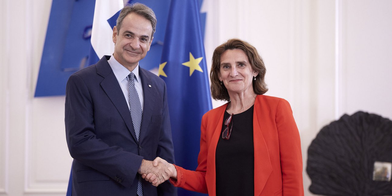Συνάντηση Μητσοτάκη με την αντιπρόεδρο της Κομισιόν: Οι χώρες του νότου είμαστε πρωτοπόροι στις ανανεώσιμες πηγές ενέργειας