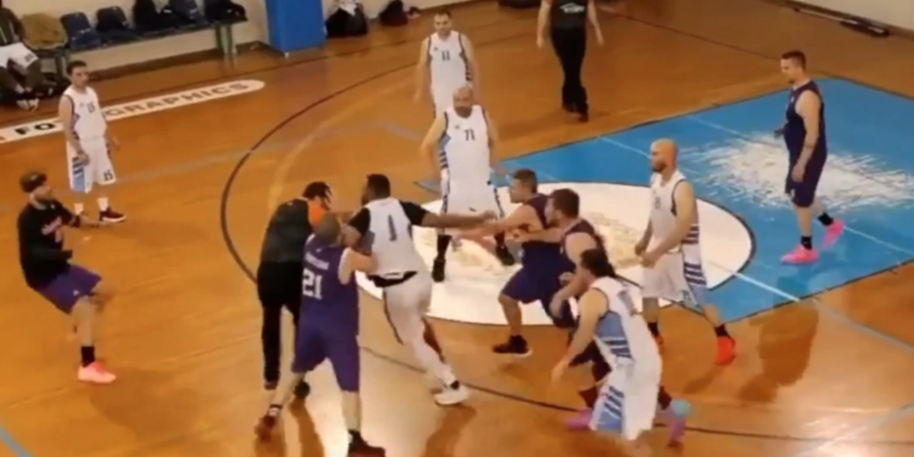 Αδιανόητο ξύλο στο εργασιακό πρωτάθλημα στη Ρόδο: Μπουνιές και κυνηγητό στον διαιτητή [βίντεο]