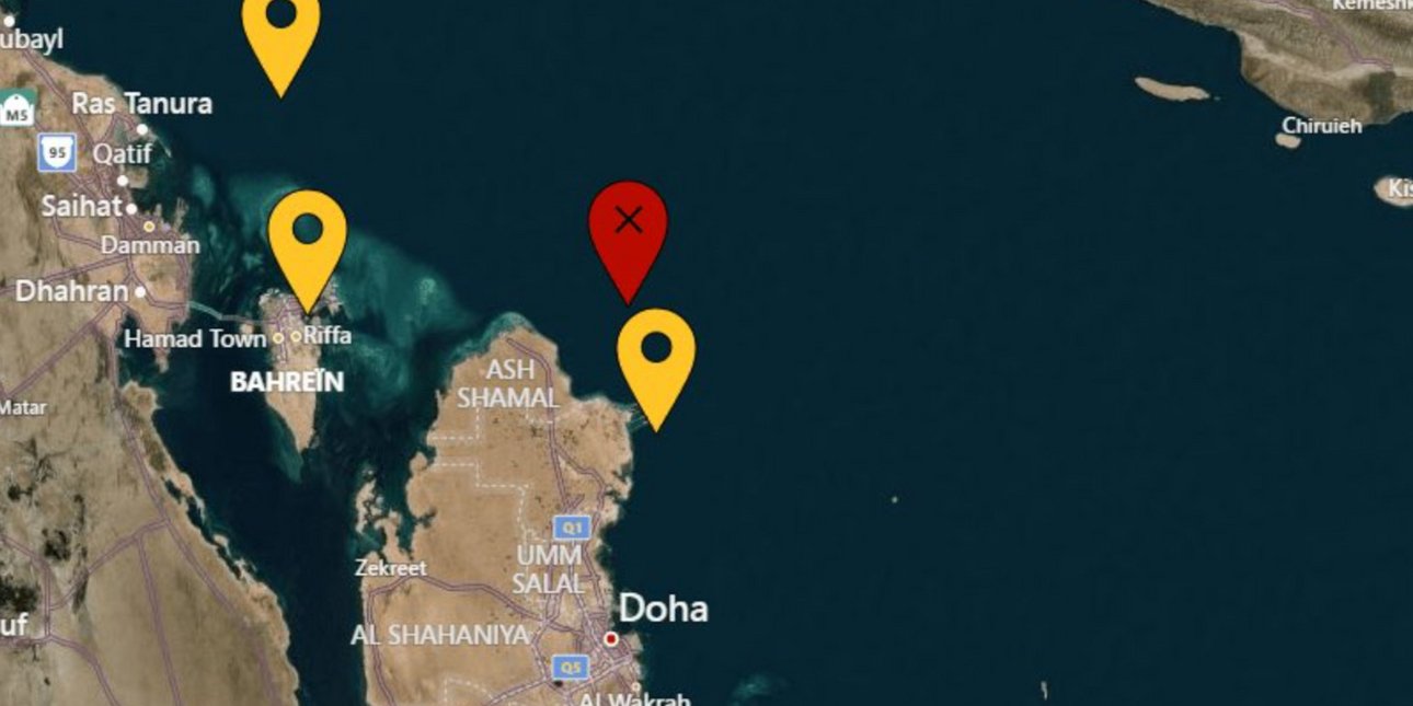 Χτυπήθηκε δεξαμενόπλοιο κοντά στο Κατάρ από δύο άγνωστης προέλευσης βλήματα