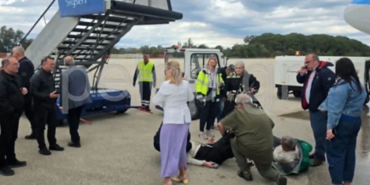 Three Journalists Hospitalized After Stairs Collapse at Greek Airport Ceremony