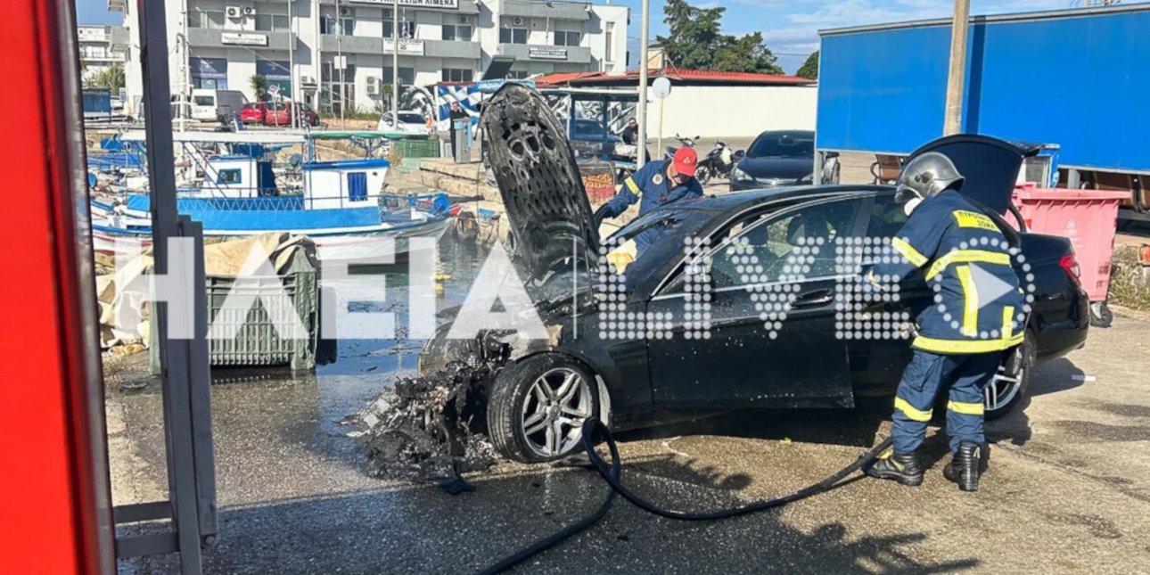 Κυλλήνη: Φωτιά σε σταθμευμένο αυτοκίνητο στο λιμάνι