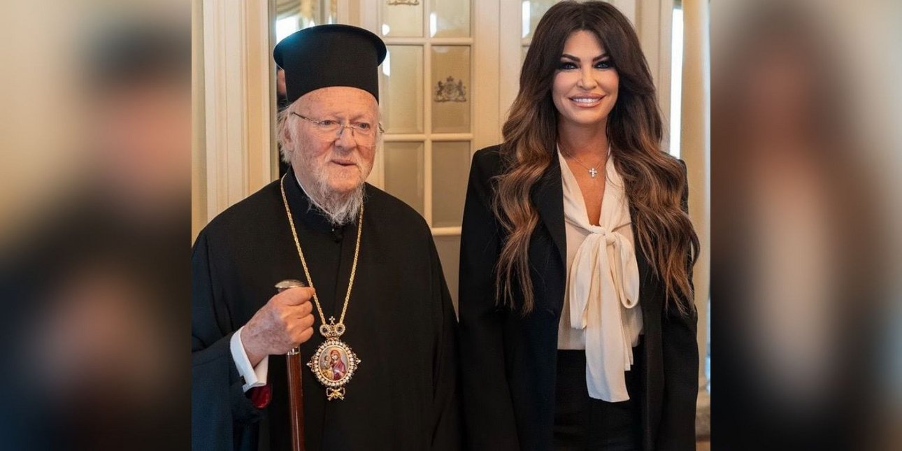 Η Κίμπερλι Γκίλφοϊλ συναντήθηκε με τον Οικουμενικό Πατριάρχη Βαρθολομαίο