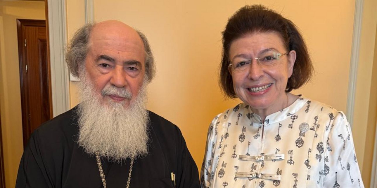 Συνάντηση Λ. Μενδώνη με τον Πατριάρχη Ιεροσολύμων κ.κ. Θεόφι