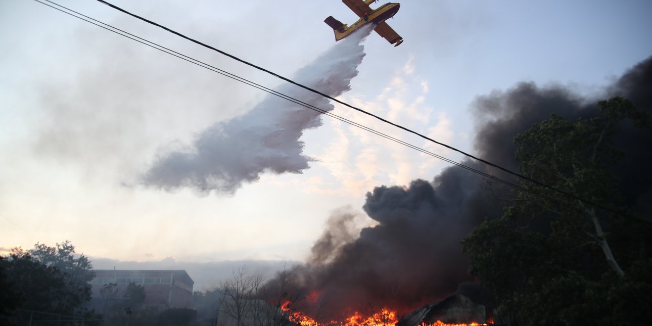 Φωτιά στο Ωραιόκαστρο Θεσσαλονίκης 
