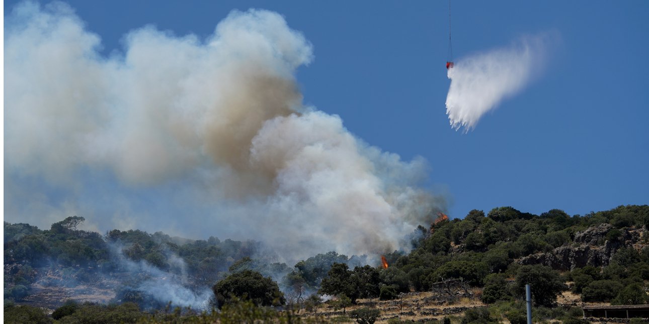 Φωτιά στη Λέσβο
