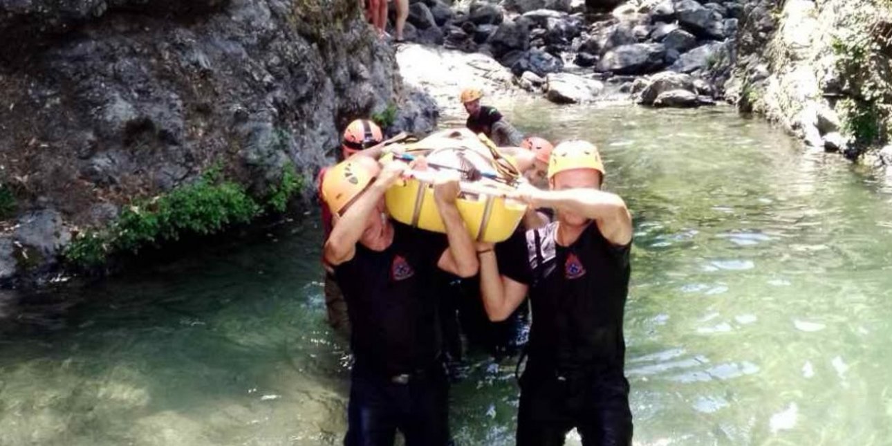 Επιχείρηση διάσωσης τραυματισμένης πεζοπόρου στη Σαμοθράκη