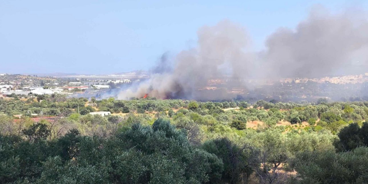 Φωτιά στο Κορωπί