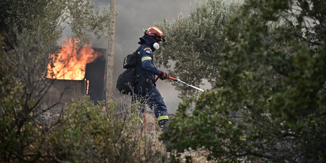 Φωτιά στη Μακύνεια Ναυπακτίας -Ήχησε 112 για ετοιμότητα