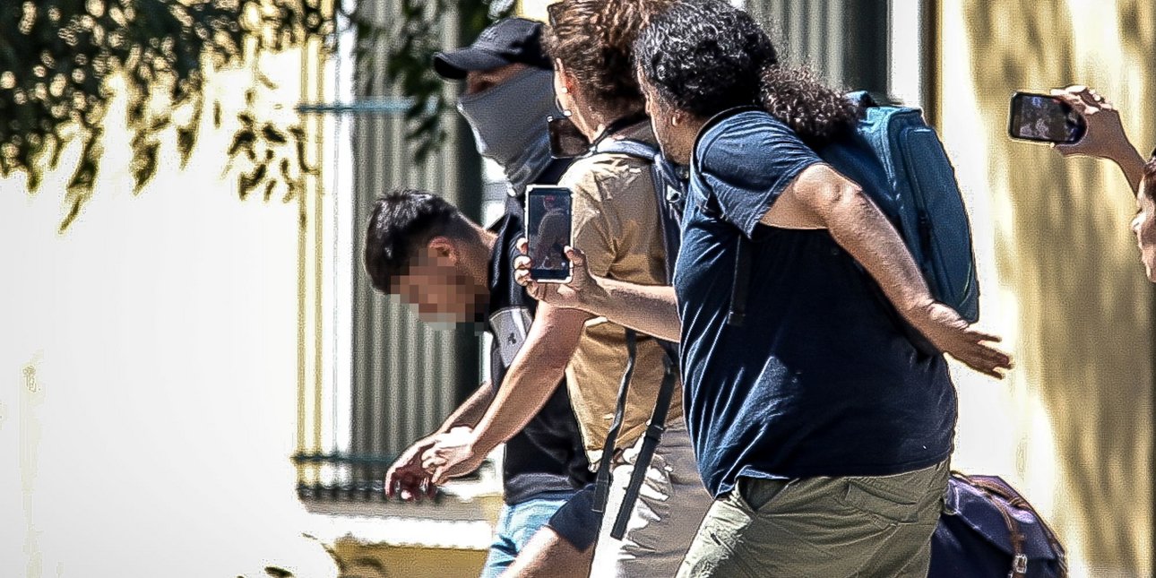 Η μεταγωγή του Αφγανού στην Ευελπίδων / Eurokinissi