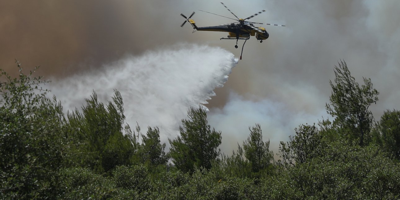 Φωτιά σε αγροτοδασική έκταση στο Πάου Μαγνησία -Σηκώθηκαν τέσσερα εναέρια, εστάλη 112 για ετοιμότητα