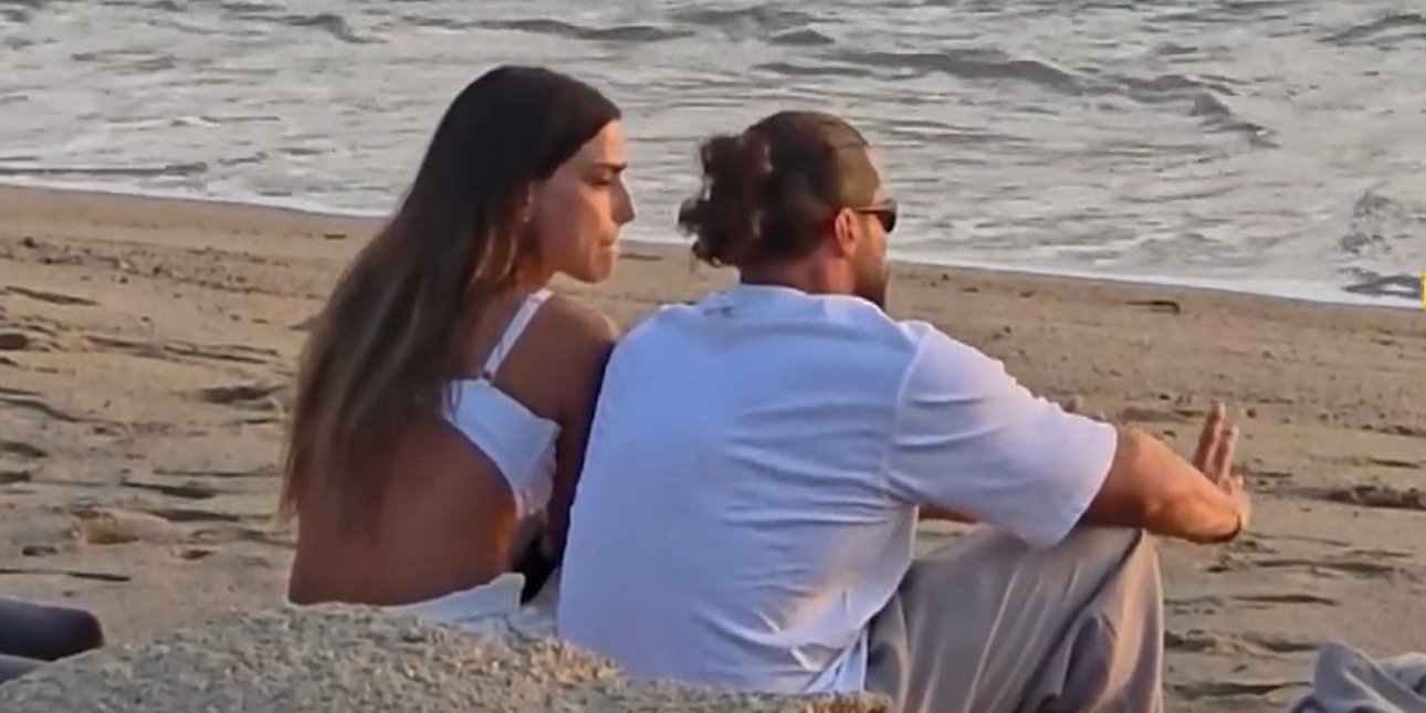 Κωνσταντίνος Βασάλος και Δανάη Βαρθολομάτου απολαμβάνουν το ηλιοβασίλεμα στη Μύκονο - Βίντεο