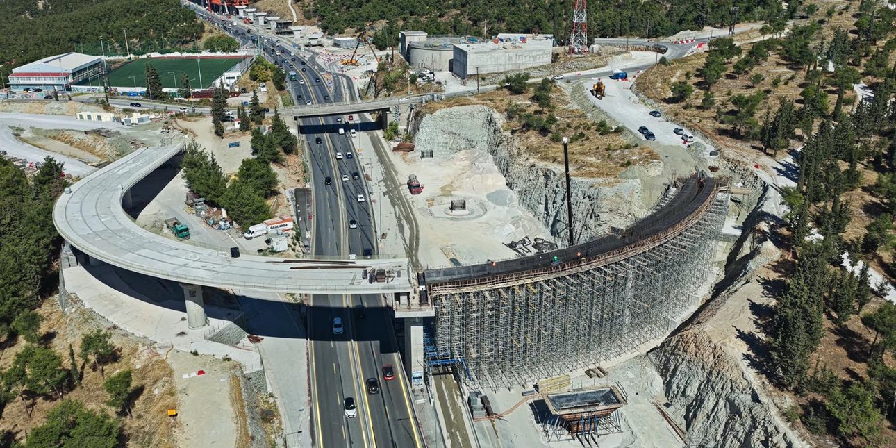 Έργα στον Flyover δρόμο της Θεσσαλονίκης 
