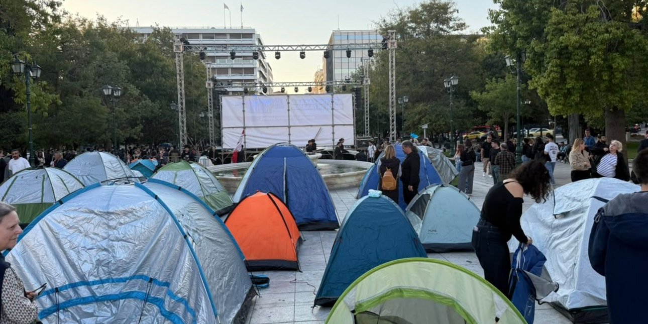 Σκηνές φοιτητών στο Σύνταγμα