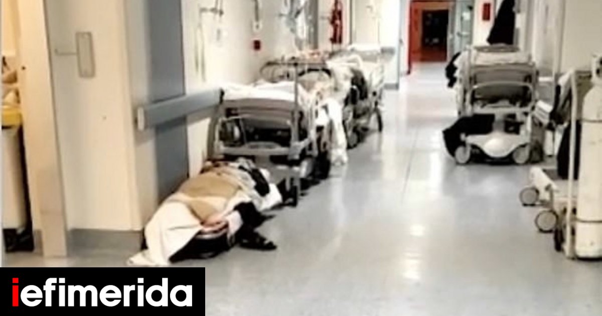Immagine drammatica dall’Italia: pazienti con coronovirus a letto e barella nel corridoio dell’ospedale [εικόνες]