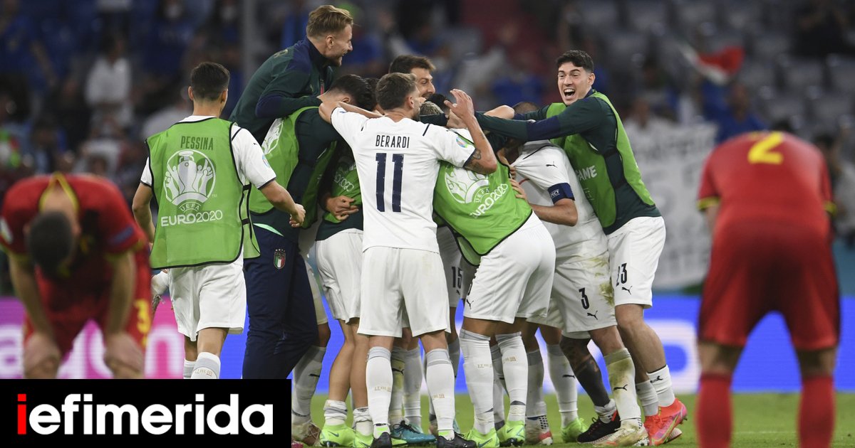 EURO 2021: Grande prestazione dell’Italia, batte 2-1 il Belgio e va a “4” [βίντεο] |  EURO