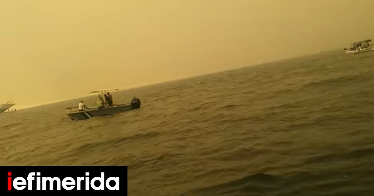 Συγκλονιστικά βίντεο από την Εύβοια: Κάτοικοι μέσα σε βάρκες εγκαταλείπουν τις Ροβιές | ΕΛΛΑΔΑ
