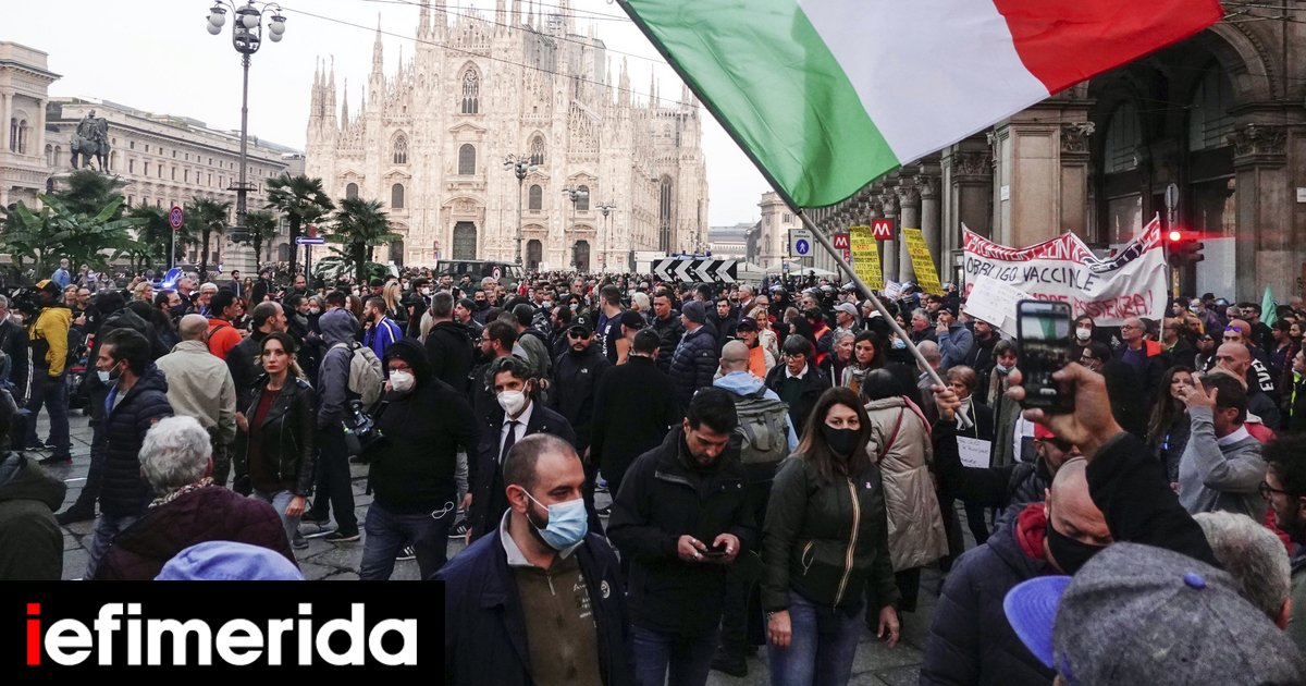 Italia: Indagine su 83 manifestanti a Milano, dopo la mobilitazione antivaccini di ieri |  MONDO