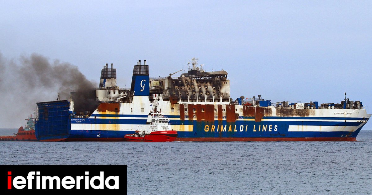 Incendio a Euroferry Olympia: 48 soccorritori sbarcano in Italia