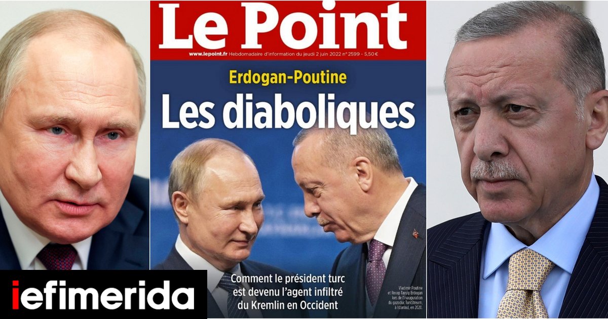 Το γαλλικό Le Point διασύρει Πούτιν-Ερντογάν: «Το διαβολικό ζευγάρι»