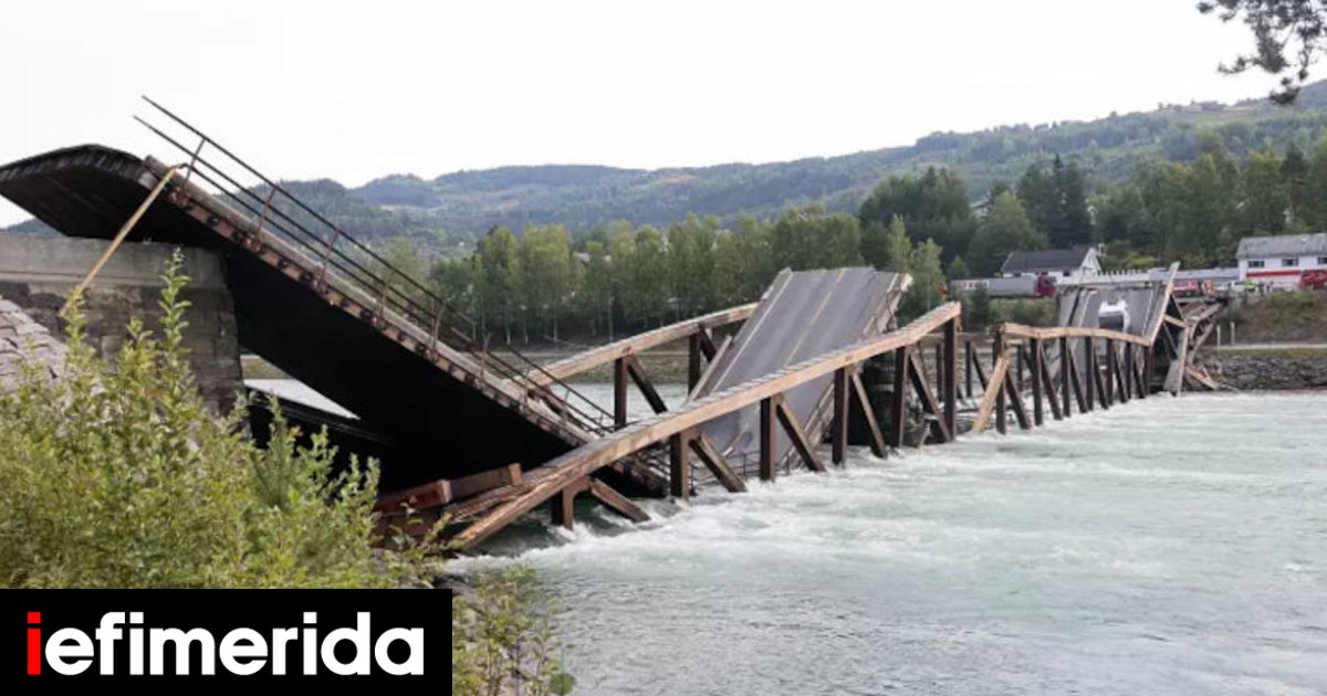 Νορβηγία: Γέφυρα κατέρρευσε την ώρα που περνούσαν οχήματα -Διασώθηκαν δύο οδηγοί [βίντεο]