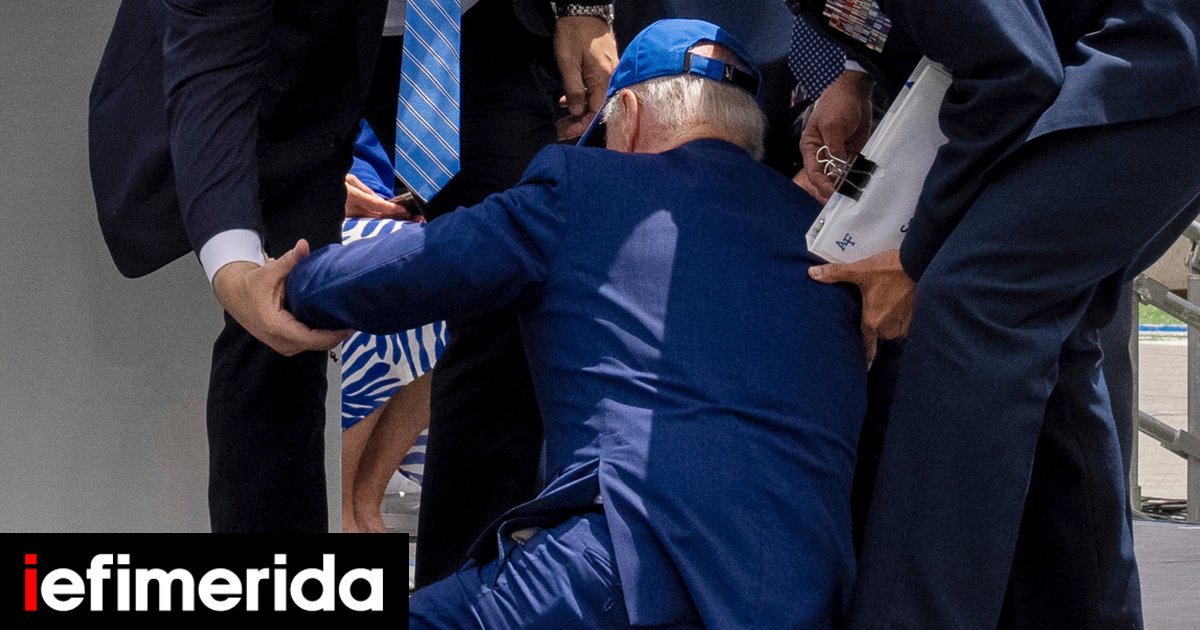 New somersault for Joe Biden: He stumbled and fell on stage, unharmed [βίντεο]