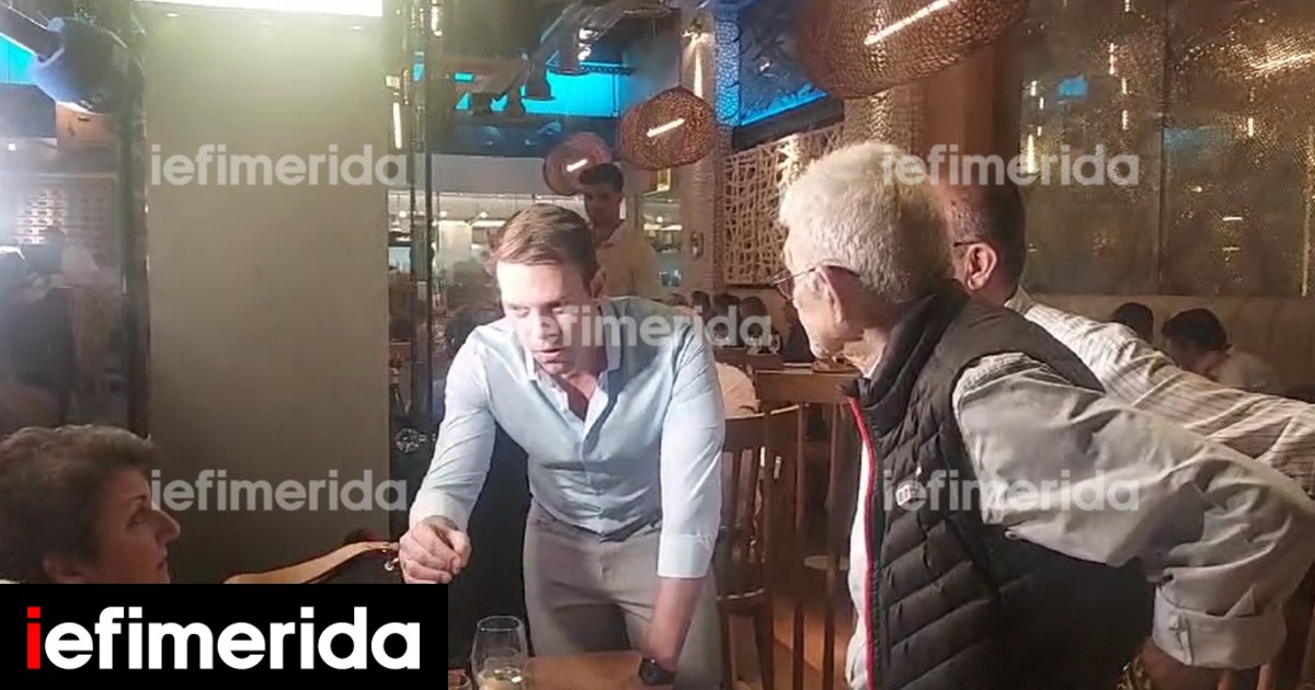 Stephanos Kasselakis’ meeting with Yannis Boutaris at a bar in Thessaloniki – what they said [βίντεο]