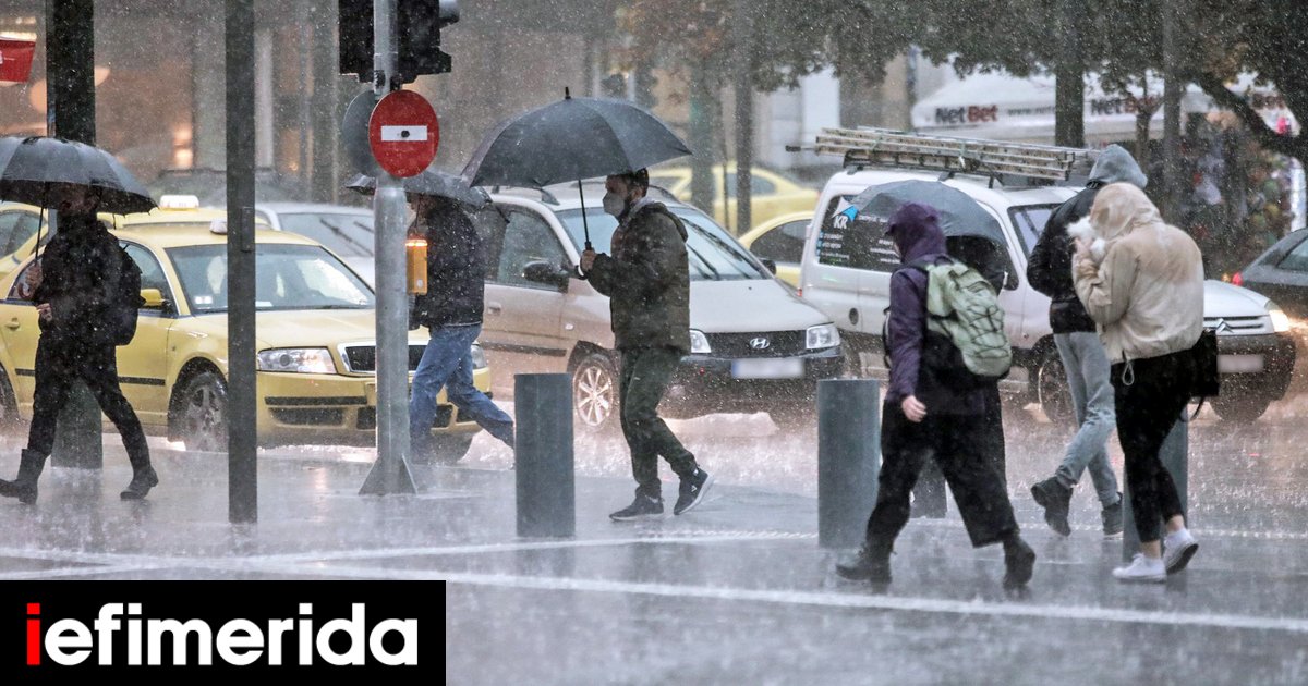 Marousakis: “Linea di fuoco” spazza il Paese con pioggia e temporali – mercoledì nuovo temporale dall’Italia