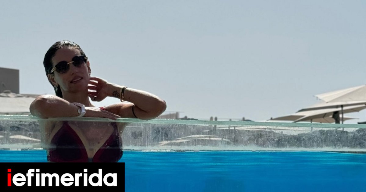 Holiday in Ibiza for Athena Economakou and Bruno Tsirella – new joint photo together on a sunbed