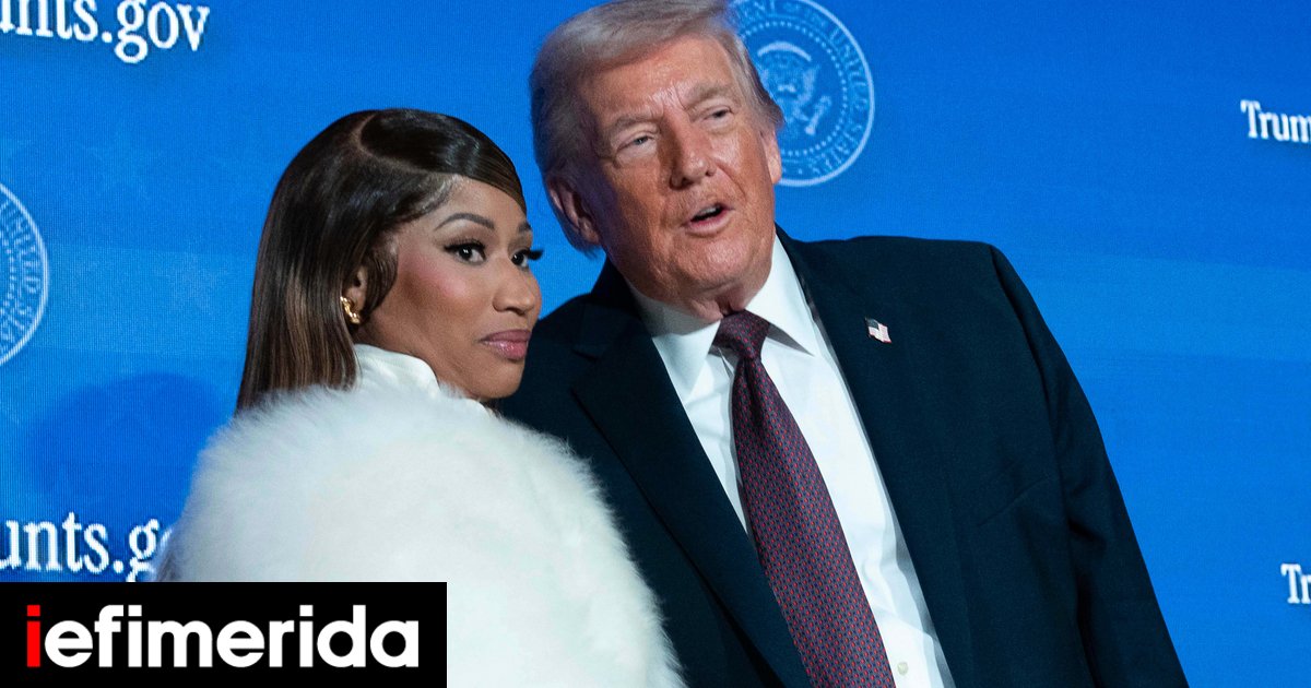 Η Νίκι Μινάζ δηλώνει «Νο1 φαν του Ντόναλντ Τραμπ» -Την κράτησε από το χέρι,  δείτε εικόνες - iefimerida.gr