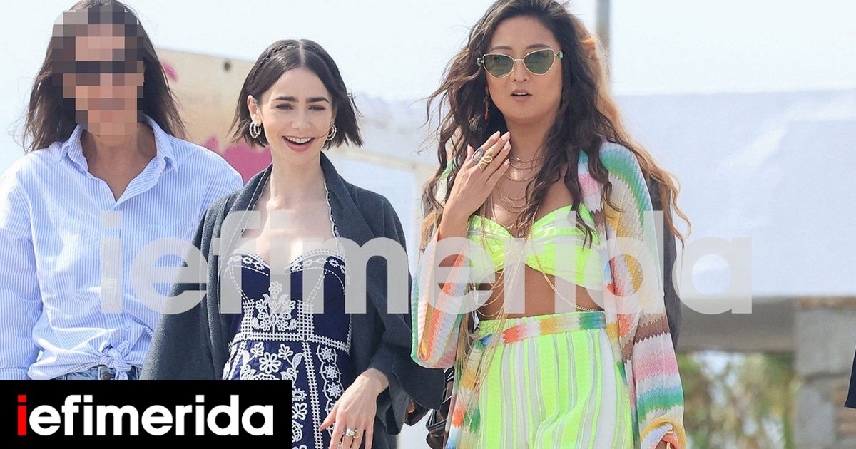 Netflix Brings 'Emily in Paris' to Mykonos, Filming Through Chora's Streets and at Agios Sostis Beach