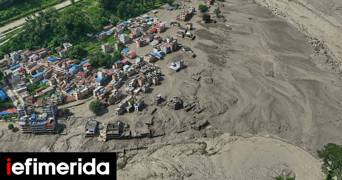 Greek Resident Describes Nepal Floods as “A Wall of Water” Kills 98