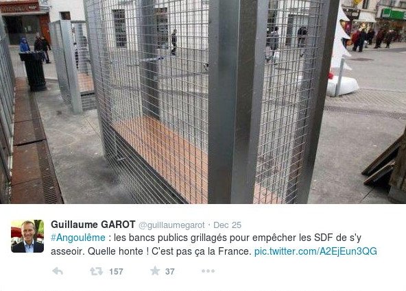 Απανθρωπιά στη Γαλλία: Εβαλαν κλουβιά στα παγκάκια για να μην κοιμούνται οι άστεγοι [βίντεο & εικόνες] | iefimerida.gr 1