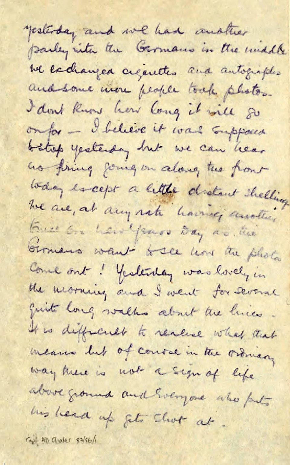 Συγκινητικό: Το γράμμα στρατιώτη για την ανακωχή στον Α' ΠΠ λόγω Χριστουγέννων [εικόνες] | iefimerida.gr 5