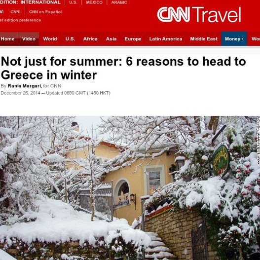  Το CNN «μαγεύτηκε» από τα Ζαχοροχώρια, το Πήλιο και την Ευρυτανία και αποθεώνει την «χειμερινή» Ελλάδα [εικόνες] | iefimerida.gr 0
